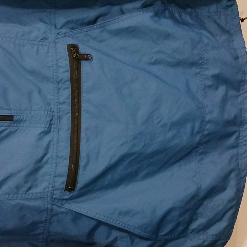 Vintage LL Bean 2-piece half zip windbreaker rain suit jogging pants - L - blue - Picture 3 of 16